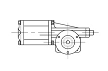 Pneumatic Actuator, CRP Series, 1.8lt/min Air Consumption